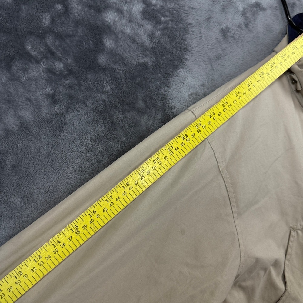St. Johns Bay Field Jacket Mens Large Tan Utility Snap Front Cargo Pockets - Picture 6 of 7